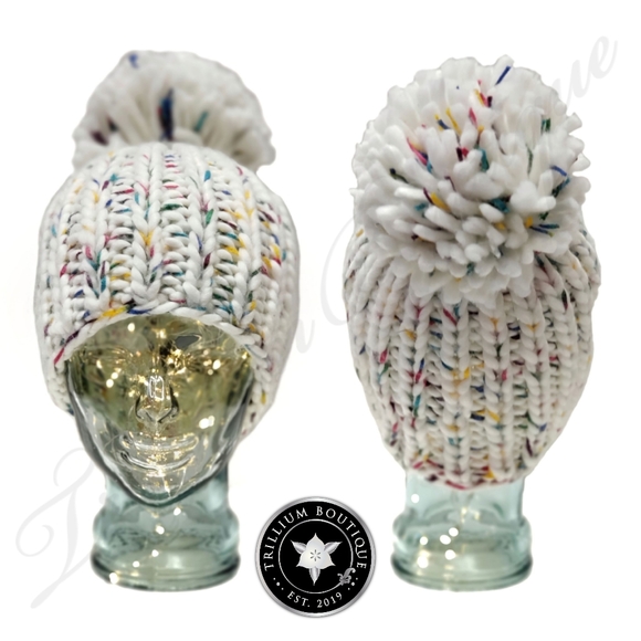 Steve Madden Accessories - Steve Madden Color Speckled Ladies Pom Beanie 1SFM